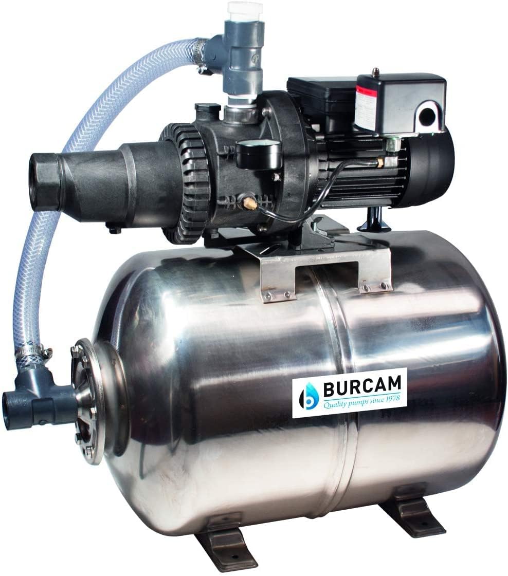 B BURCAM QUALITY PUMPS SINCE 1978 506728PSSZ 3/4HP Noryl Convertible Jet Pump System, Thermoplastic
