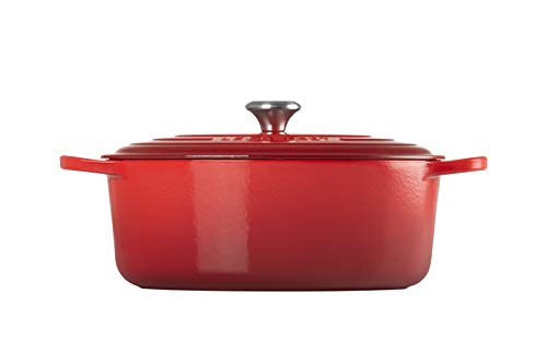 Le Creuset Enameled Cast Iron Signature Oval Dutch Oven, 8 qt., Cerise