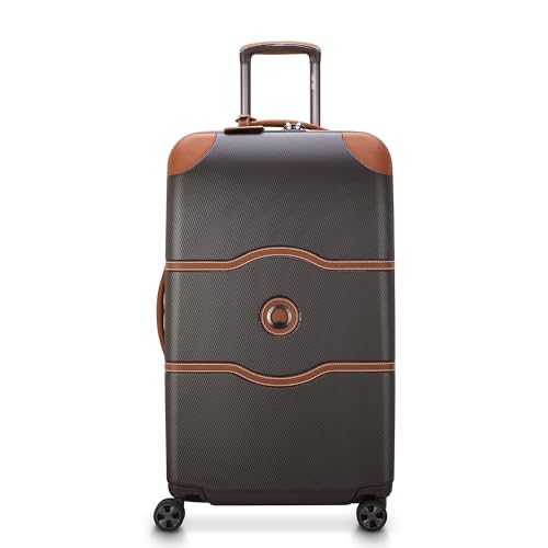 DELSEY PARIS Chatelet Air 2.0 Hardside Luggage with Spinner Wheels, Angora, Checked-Large 28 Inch