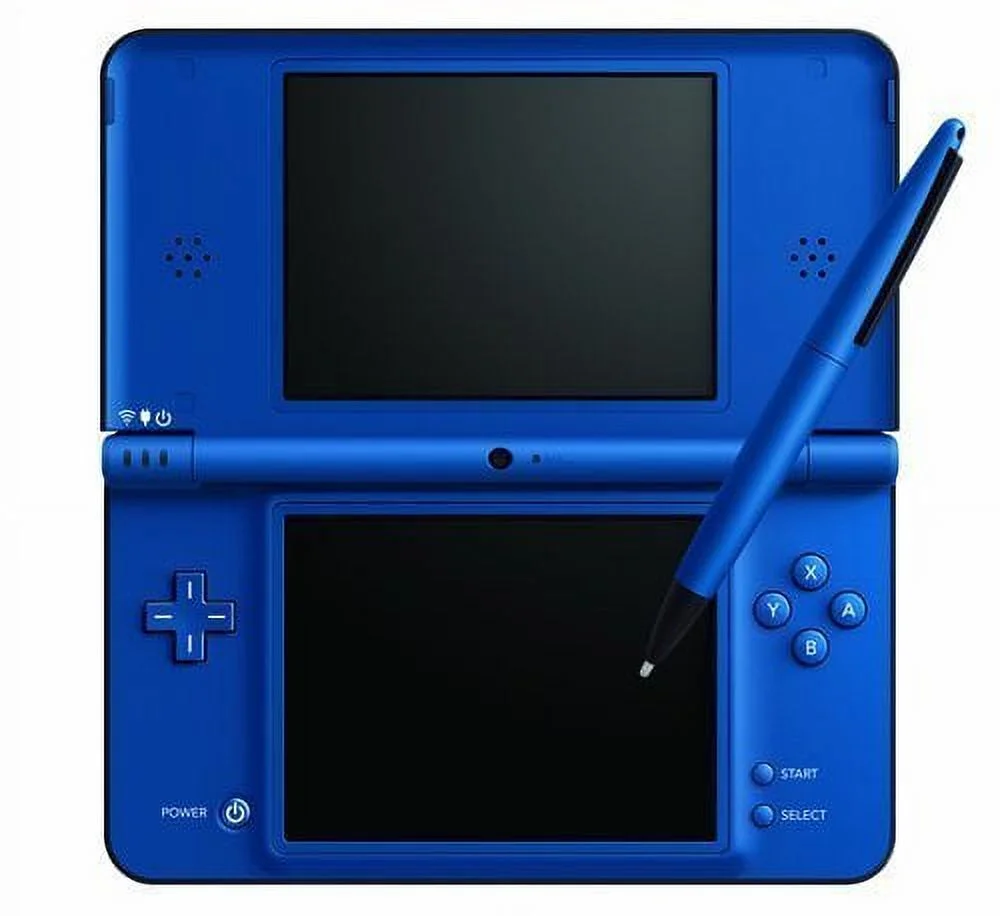 Pre-Owned Nintendo DSi XL Midnight Blue BOLT AXTION Bundle (Refurbished: Like New)