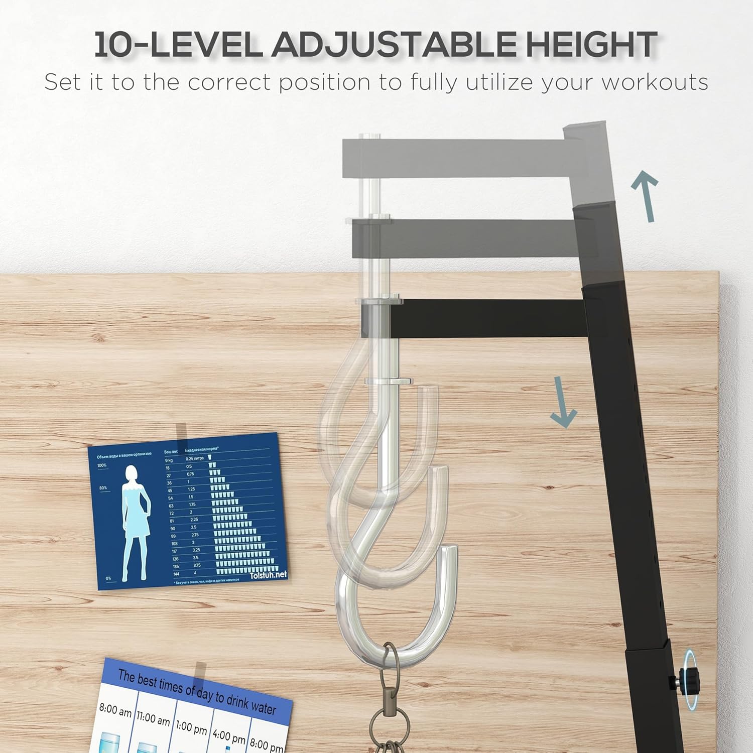 Soozier Foldable Punch Bag Stand, Height Adjustable Heavy Bag Stand with Weighted Base, Free Standing for Home Gym, Stand Only