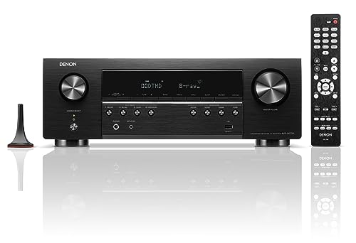 Denon AVR-S970H 8K Ultra HD 7.2 Channel (90Watt X 7) AV Receiver - Built for Gaming, Music Streaming, 3D Audio & Video, Alexa + HEOS, Black