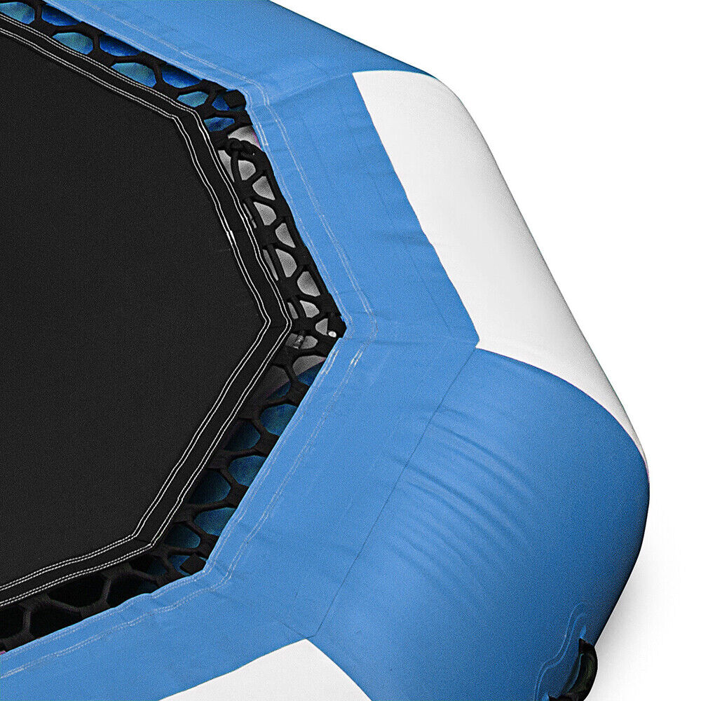 Oukaning 17Ft Inflatable Water Trampoline Bouncer Jump Float Swimming Pool Beach Ring Platform Jump Floated 400kg/ 880lb