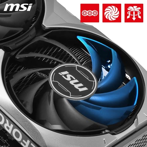 MSI GeForce RTX 4060 Ventus 2X Black 8G OC Gaming Graphics Card - 8GB GDDR6X, PCI Express Gen 4, 128-bit, 3X DP v 1.4a, HDMI 2.1a (Supports 4K & 8K HDR)