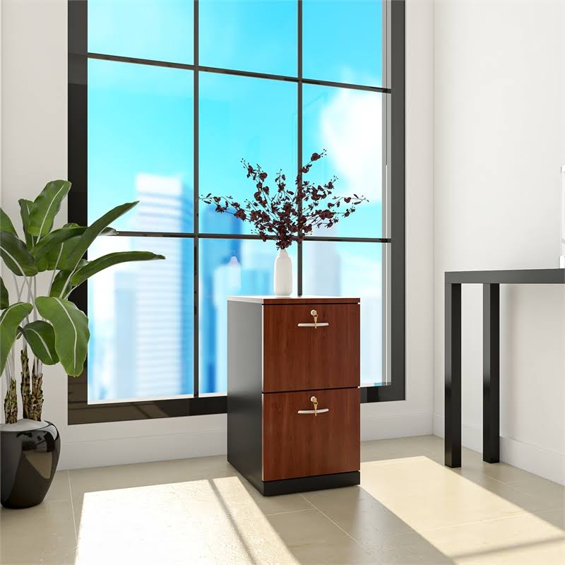 Pemberly Row 2 Drawer File Cabinet in Classic Cherry