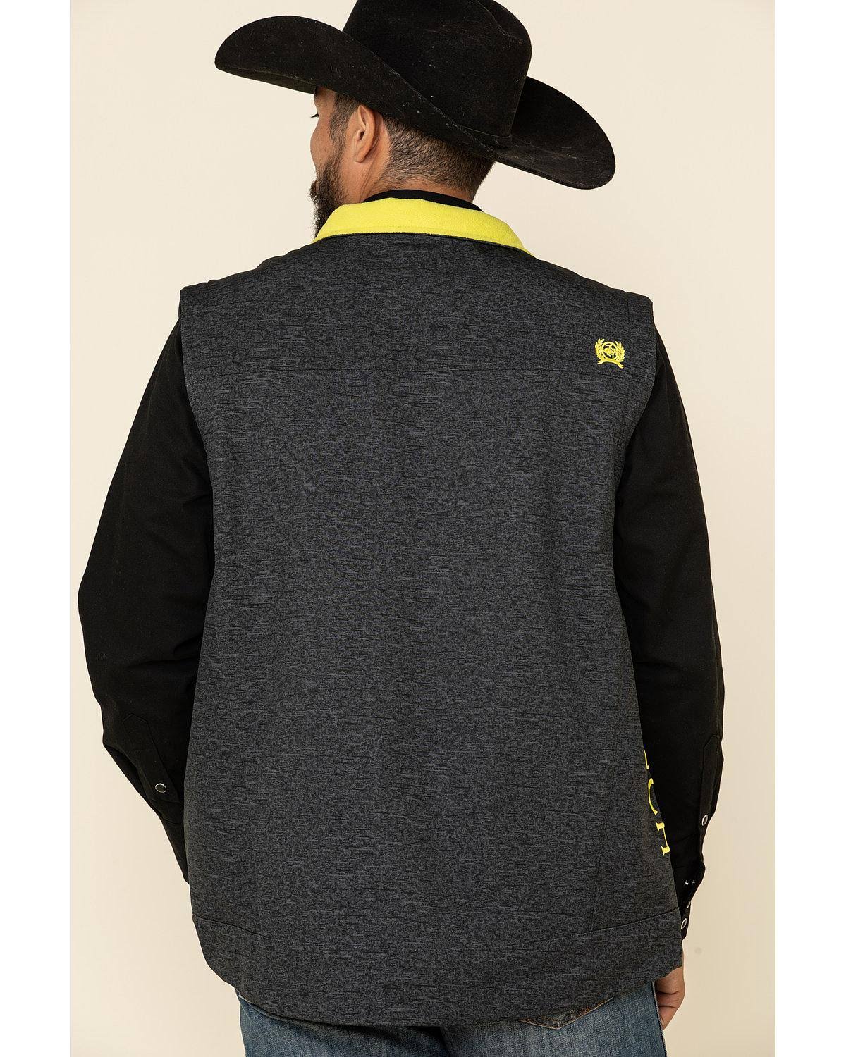 Cinch Men&s Concealed Carry Charcoal Grey Bonded Vest MWV1541001