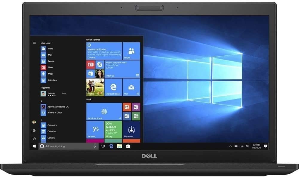 Dell Latitude 7480 Intel Core i5-6300U X2 2.4GHz 16GB 128GB SSD 14", Black (Renewed)