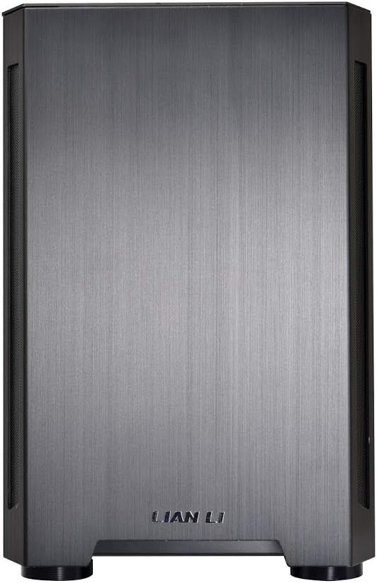 LIAN LI TU150 Aluminium Tempered Glass ITX case -Black Color -TU150WX, Case Only