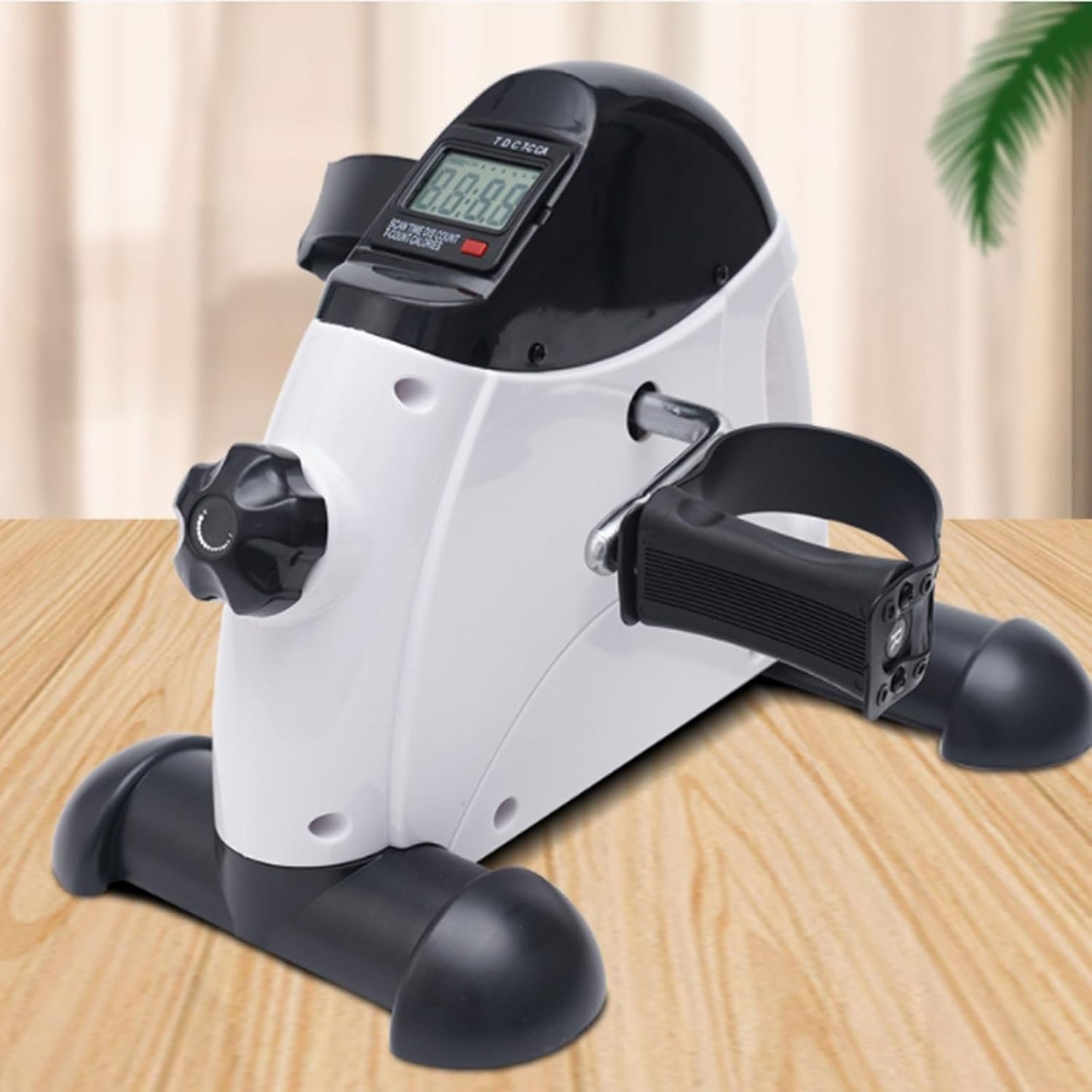 Pedal Exerciser for Seniors, Indoor Bicycle Under Desk Bike Pedal Exerciser Mini Bike for Leg/Arm Elderly Rehabilitation Training Bike Foldable Peddler with LCD Display for Home/Office ，for Seniors Le