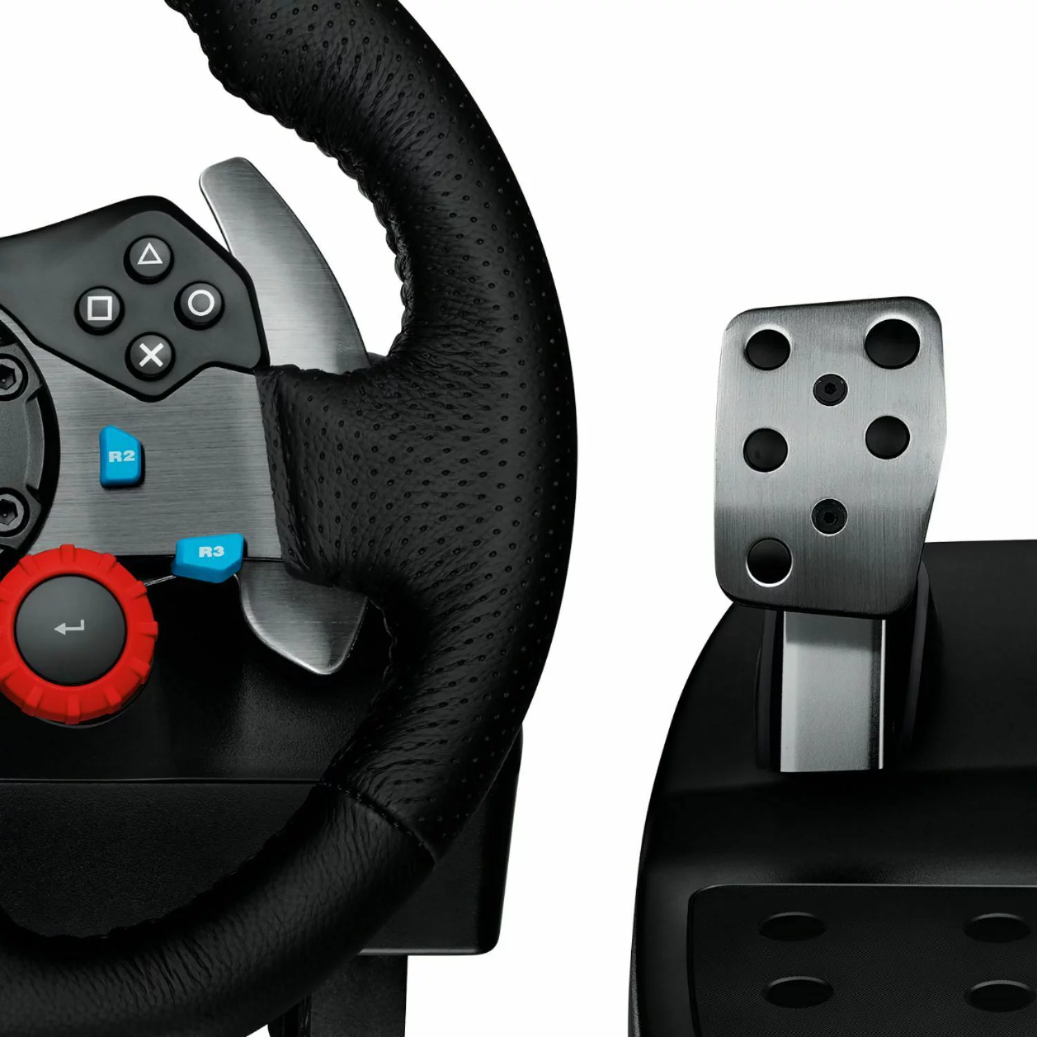 Logitech - G29 Driving Force Racing Wheel and Floor Pedals for PS5, PS4, PC, ...