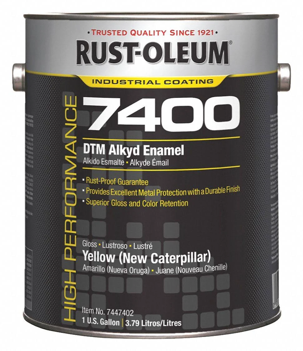 Rust-Oleum 7447402 7400 Alkyd Enamel,yllw (New Caterpillar)