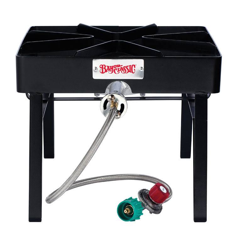 Bayou Classic Outdoor Patio Burner, Size: 16 x 16 x 13 Inches, Black