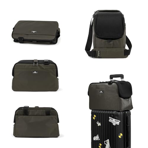 Sleepypod Atom - Airline Approved Pet Carrier and Crash-Tested Car Seat for Cats and Dogs up to 12 lbs. (Dark Chocolate)