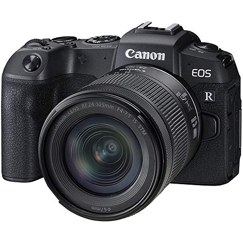 Canon EOS RP Full Frame Mirrorless Vlogging Portable Digital Camera with 26.2MP Full-Frame CMOS Sensor, Wi-Fi, Bluetooth, 4K Video Recording and 3.0” Vari-Angle Touch LCD Screen, Body, Black,