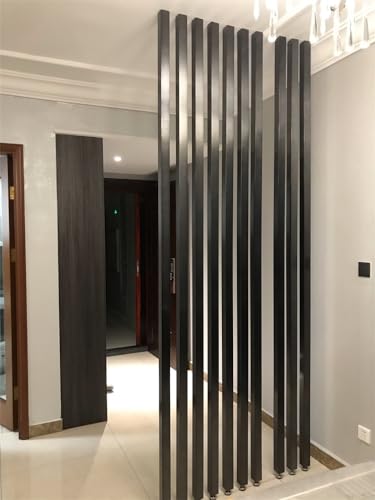 Wall Partition Room Divider Floor to Ceiling Wooden Slats 4ft 5ft 6ft 7ft 8ft Tall, Wood Post Privacy Screens/Room Separation Deviders Column for Daycare Studio Apartment Entrance Decor(Wood 1Pc,240c