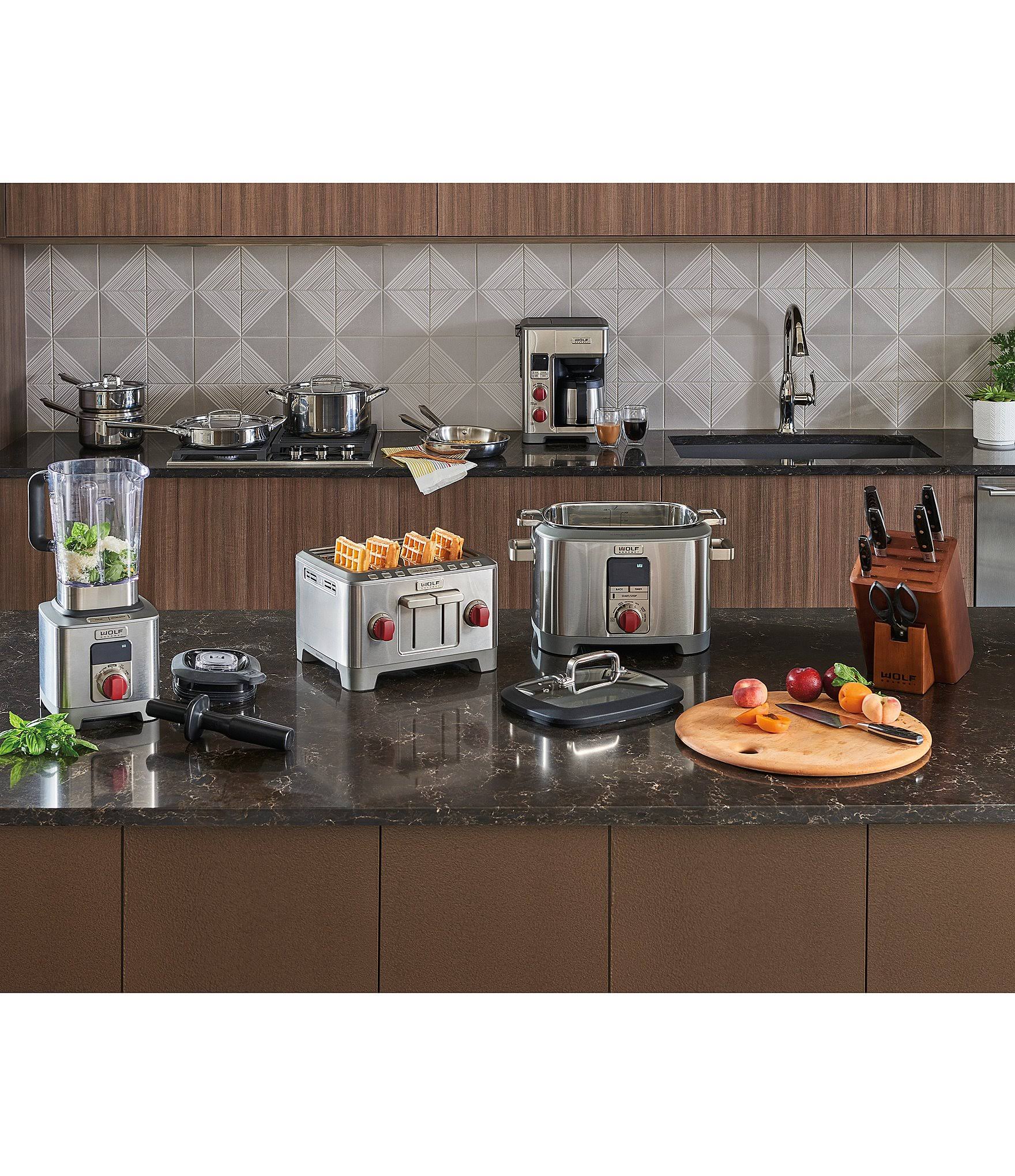 Wolf Gourmet 4-Slice Toaster, Red Knob