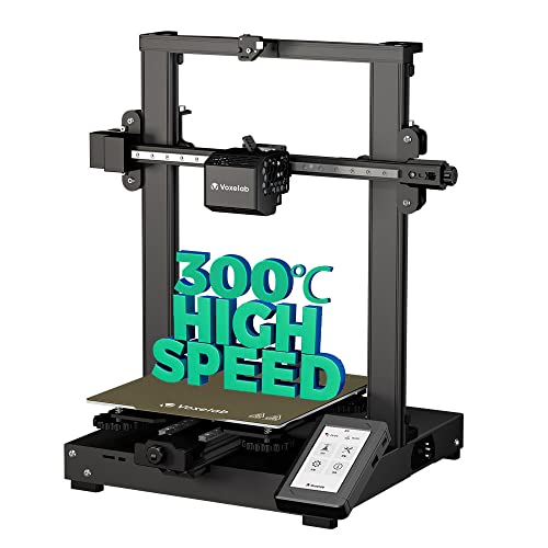 Voxelab 3D Printer Aquila D1 with Smart Auto Leveling, 300°C All Metal Dual Gear 70N Direct Extruder, Dual Z-axis Rails and 5 Step Quick Installation, Print Size 9.3" x 9.3" x 9.8"