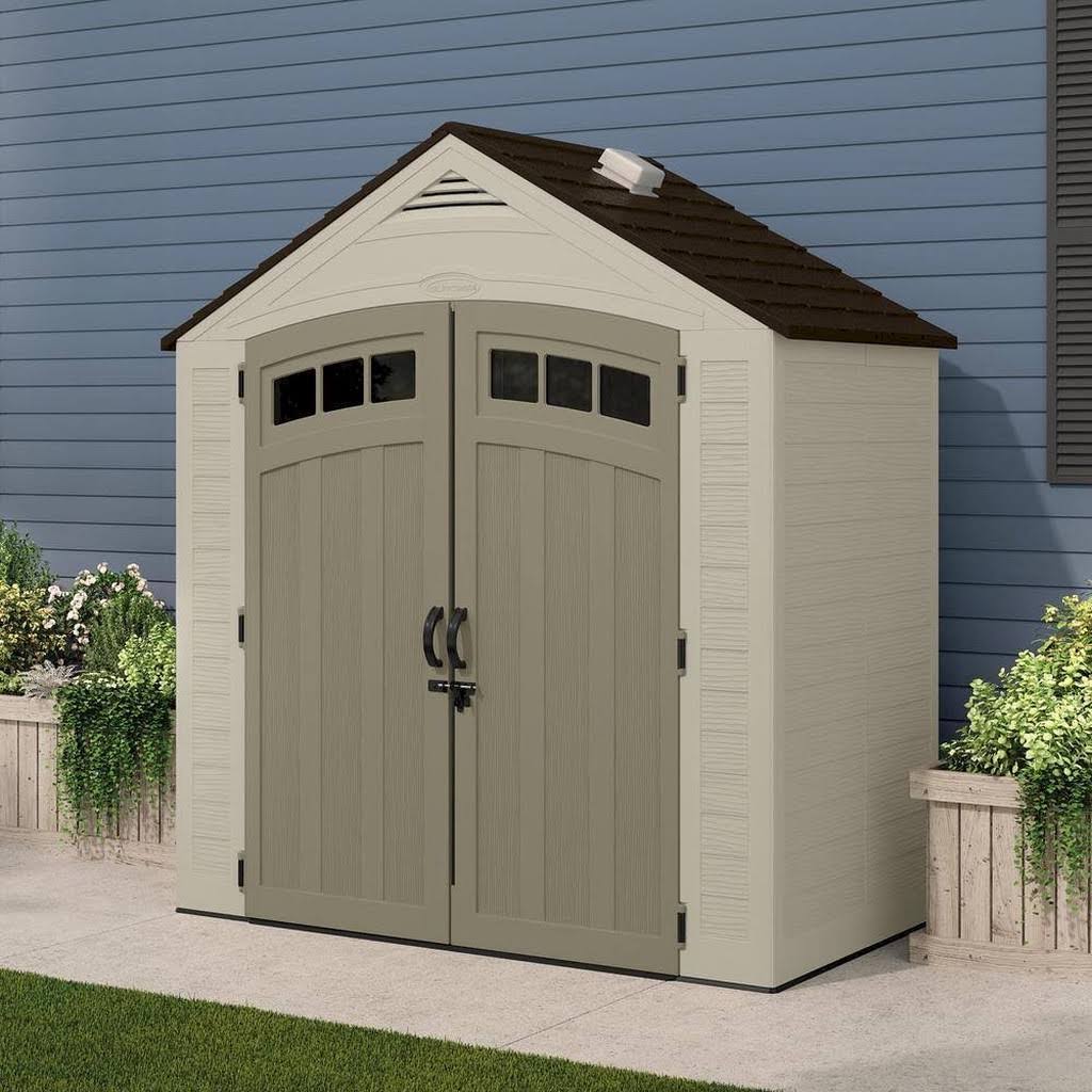 Suncast Vista 7 ft. 4 in. x 4 ft. 1 in. Resin Storage Shed