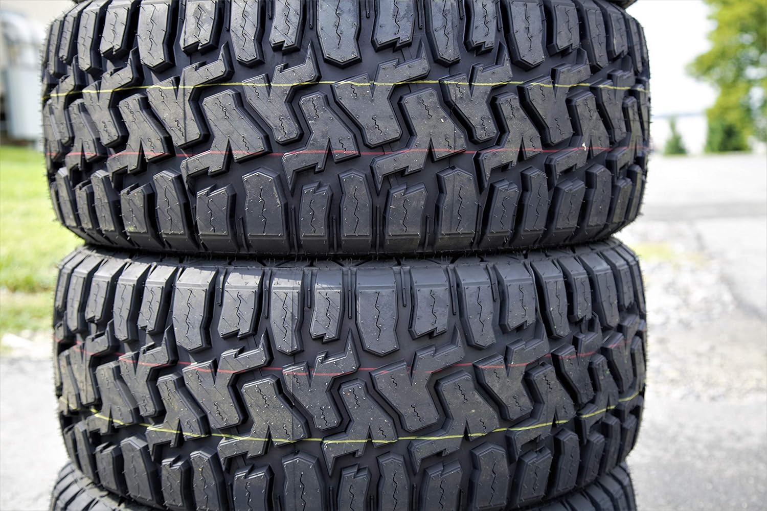 Haida HD878 R/T All-Terrain Mud Off-Road Light Truck Radial Tire-35X12.50R22 35X12.50X22 35X12.50-22 117Q Load Range E LRE 10-Ply BSW Black Side Wall