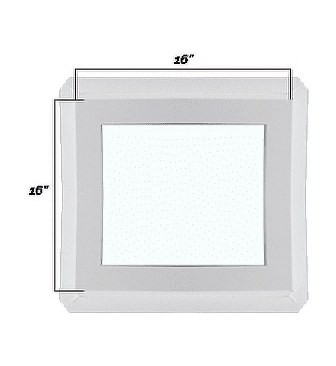 Shed Windows and More 16" x 16" Double Pane Window Non-Opening Window Tempered Low-E Glass White Vinyl Frame