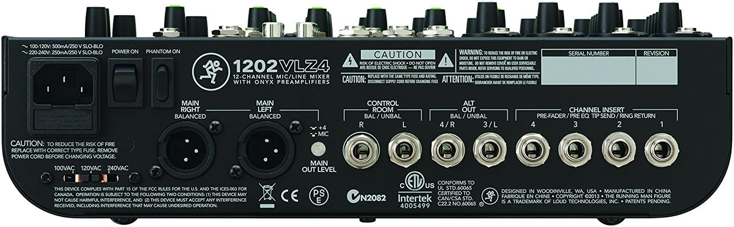 Mackie 1202VLZ4 12-Channel Compact Mixer with 1202VLZ Bag
