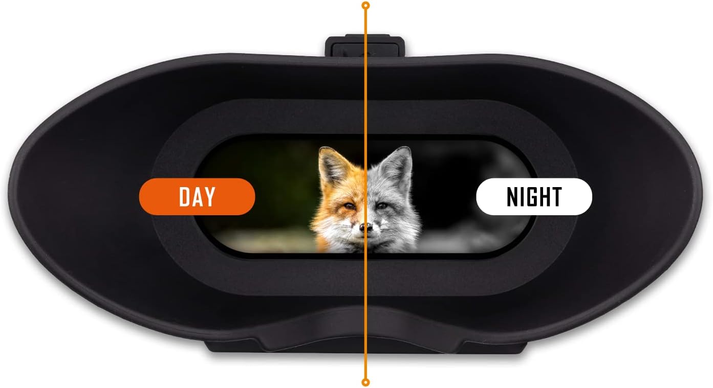 Nightfox Swift Night Vision Goggles | Digital Infrared | 1x Magnification | 75yd Range | Rechargeable Battery