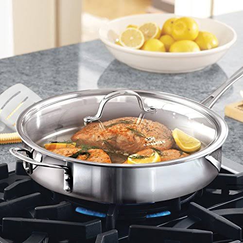 Calphalon Tri-Ply Stainless Steel 5-Quart Saute Pan with Cover