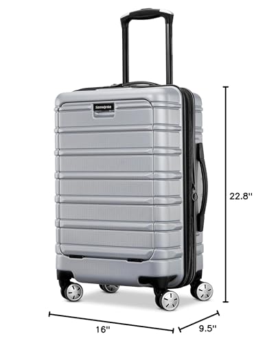 Samsonite Omni 2 Hardside Expandable Luggage with Spinner Wheels, 2-Piece Set (19/24), Lagoon Blue