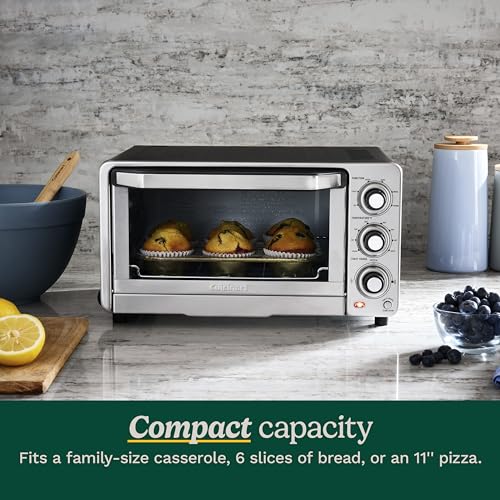 Cuisinart TOB-40N Custom Classic Toaster Oven Broiler, Brushed Stainless and Black