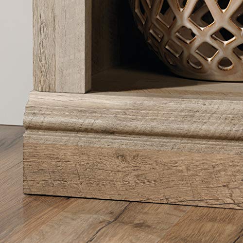 Sauder 5 Tier Book Shelf Wooden Bookcase Multipurpose Bookshelf for Home Office, Living Room, in Chalked Chestnut