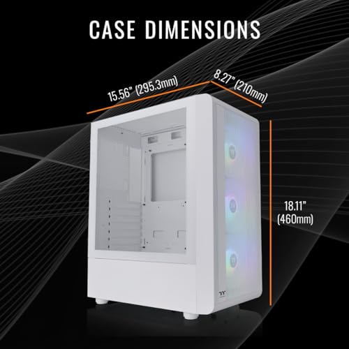 Thermaltake LCGS Quartz R66 Gaming Desktop (AMD Ryzen™ 5 5600, ToughRam DDR4 3600Mhz 16GB RGB Memory, AMD Radeon™ RX 6600, 1TB NVMe M.2, WiFi, Windows 11) S2QT-B550-R66-LCS