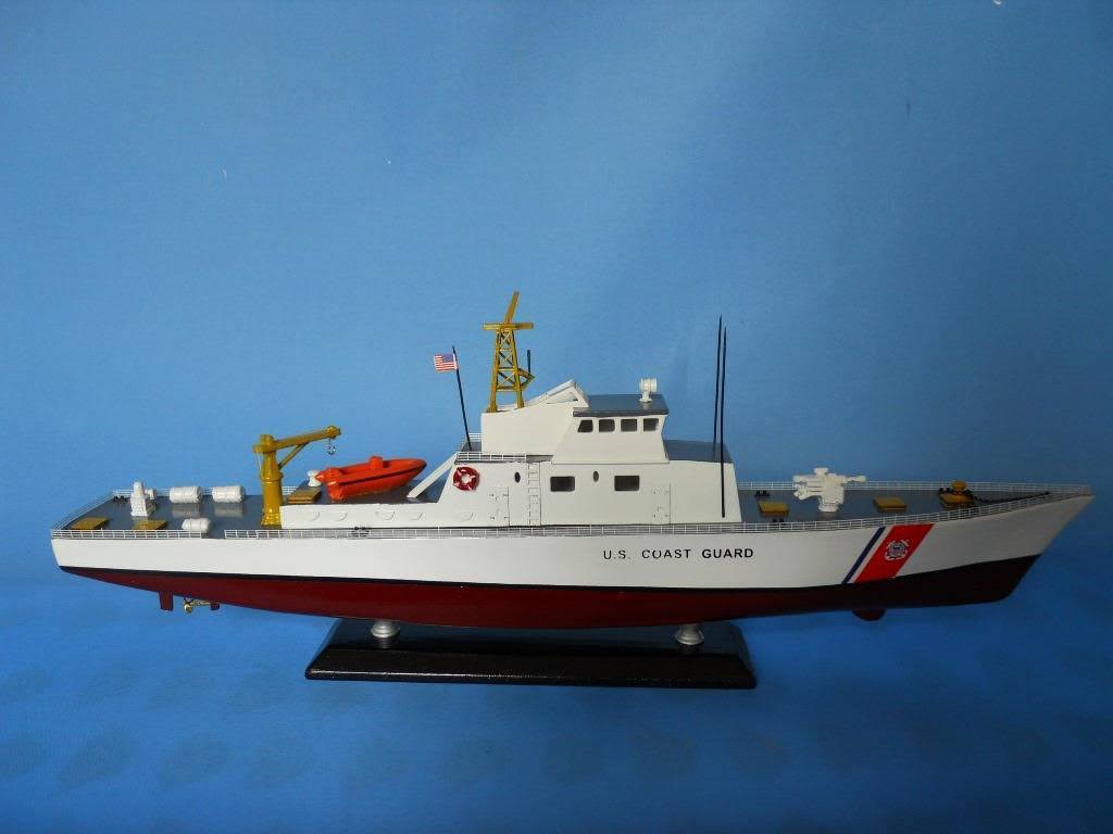 Hampton Nautical USCG Coastal Patrol Boat 18 - United States Wooden Model Boat - Limited Edition