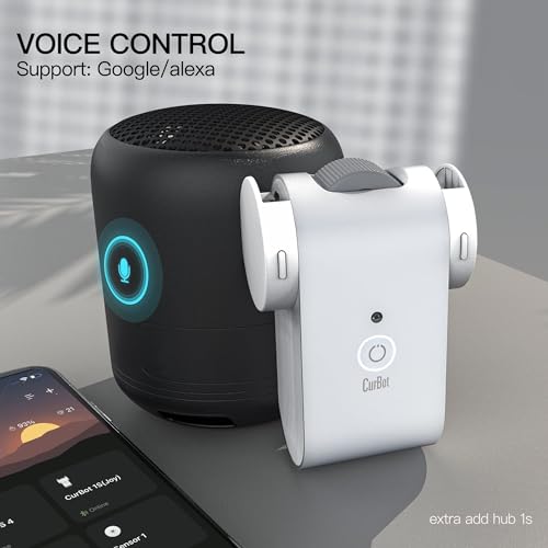 Smart Curtains Rod Opener, Smart Home Automatic Curtain Switch Robot, Electric Curtain Support Wireless App Control, Light Sensor Control, Remote Control (Limited Edition)