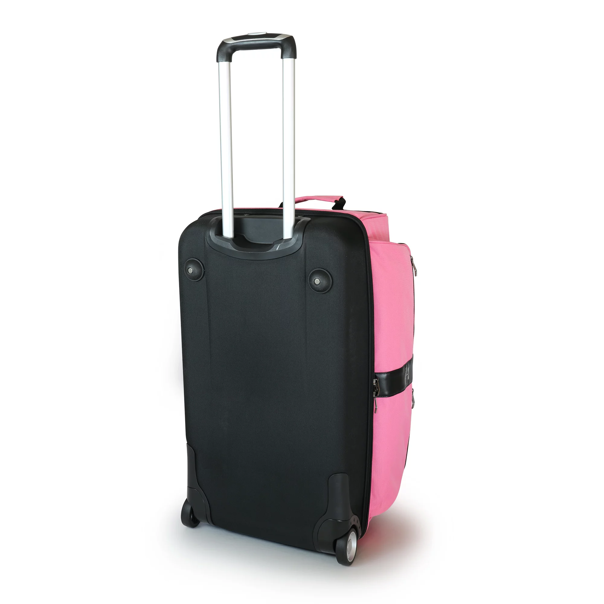Travolution® – Newly Designed Garment Rack 28 inch Duffel with Wheels, Collapsible Lightweight Drop-Bottom Travel Luggage, Dance Costume Dream Duffel, Pink/Black