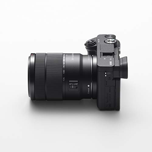 Sony Alpha a6400 Mirrorless Camera: Compact APS-C Interchangeable Lens Digital Camera with Real-Time Eye Auto Focus, 4K Video, Flip Screen & 16-50mm Lens - E Mount Compatible - ILCE-6400L/B, Black