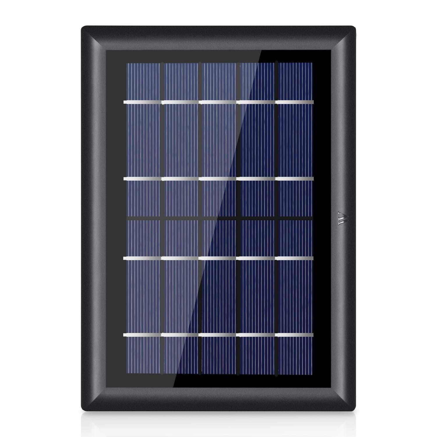 Ring Spotlight Cam Battery with Solar Panel Bundle 3-Pack Black
