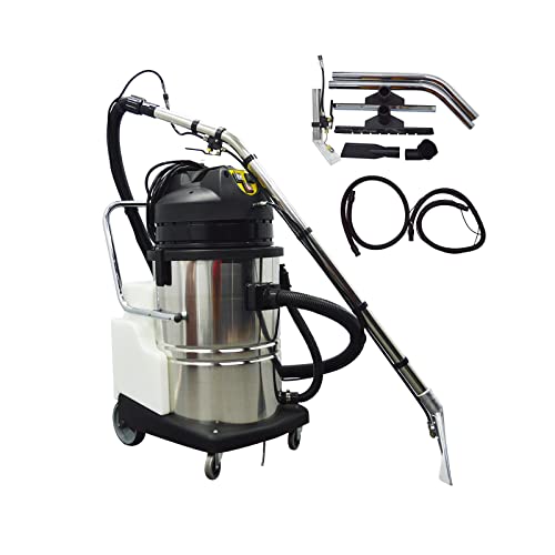 40L/10.6Gal Carpet Cleaner Machine, Carpet Extractor 3 in 1 Stainless Steel Household/Commercial Rug Cleaner Machine 2110W Portable Deep Cleaning Machine for Carpets, Sofas, Curtains