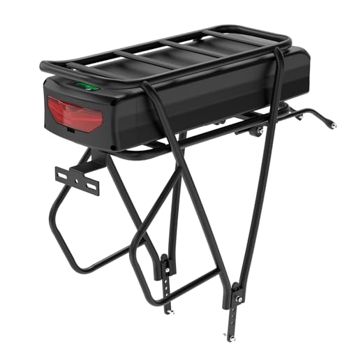 ebike battery 52V 72V 20AH 25AH 28.8AH large range waterproof lithium battery with Rack, charger, USB port for 3000W -2000W -1500W Ebike conversion kit