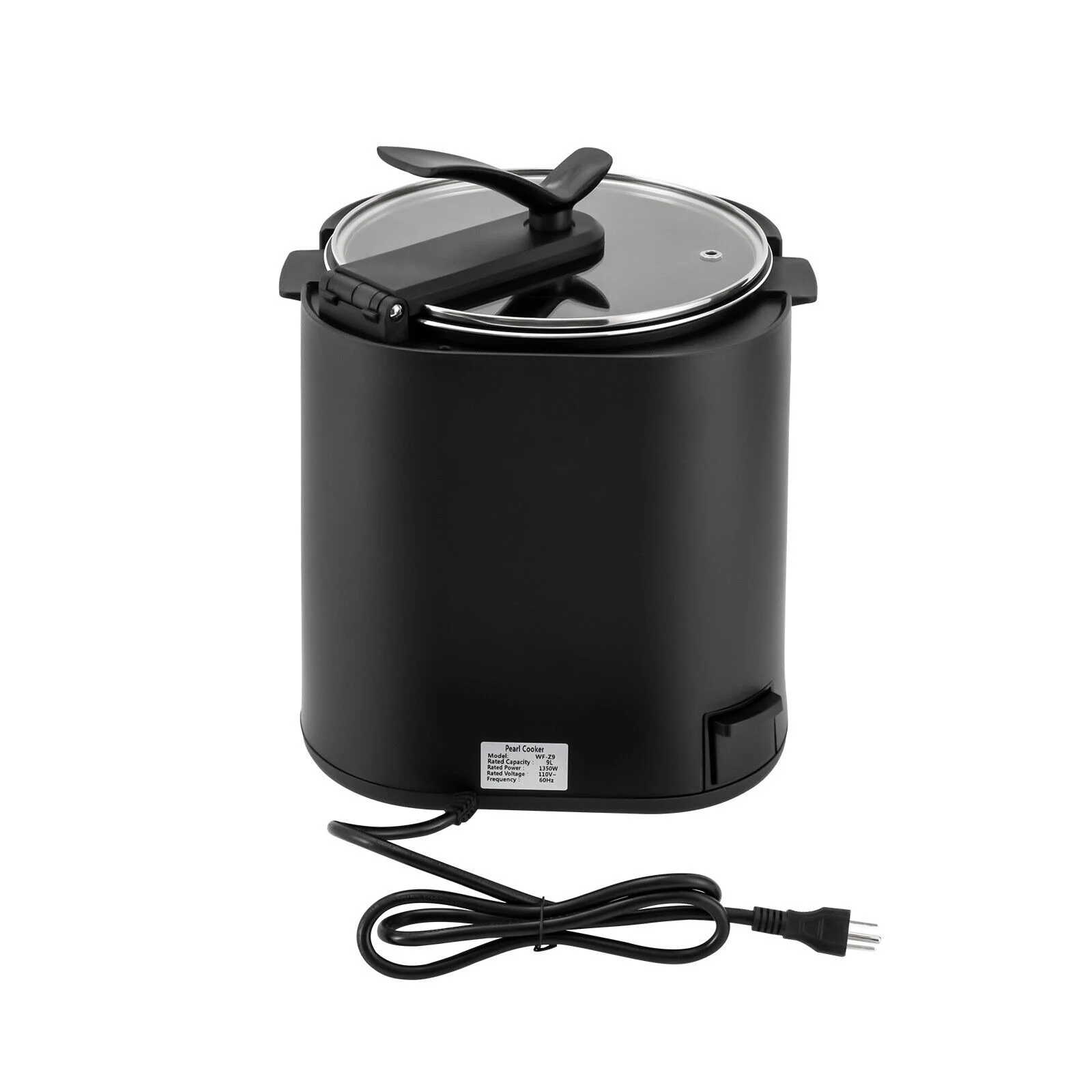 ZhdnBhnos 9L/2.38Gal Commercial Boba Cooker Pot 1350W 110V Automatic Pearl Tapioca Cooker with Touchscreen Bubble Tea Milk Tea Maker