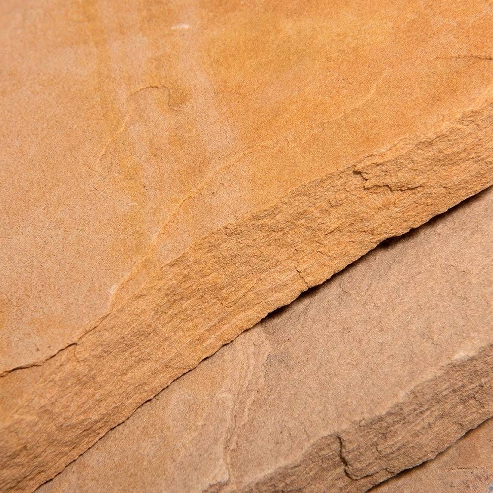 Landscape Patio Natural Flagstone Pathway Stepping Stone Slabs - 1000 lbs - Salmon Red