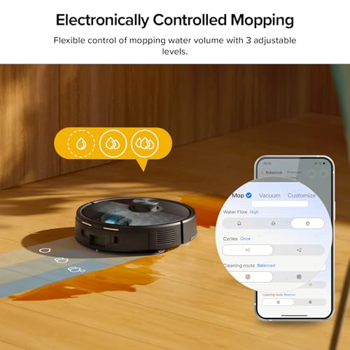 roborock Q5 Max+ Robot Vacuum with Self-Empty Dock, Upgraded from Q5+, 5500 Pa Suction, DuoRoller Brush, Hands-Free Cleaning for up to 7 Weeks, PreciSense LiDAR Navigation, App & Voice Control