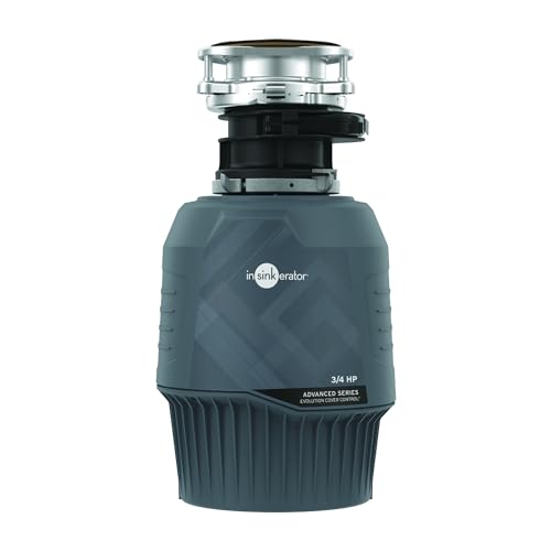 InSinkErator EVO CVR CNTRL Evolution Cover Control 3/4 HP, Advanced Series EZ Connect Batch Feed Food Waste Garbage Disposal, No Size, Gray