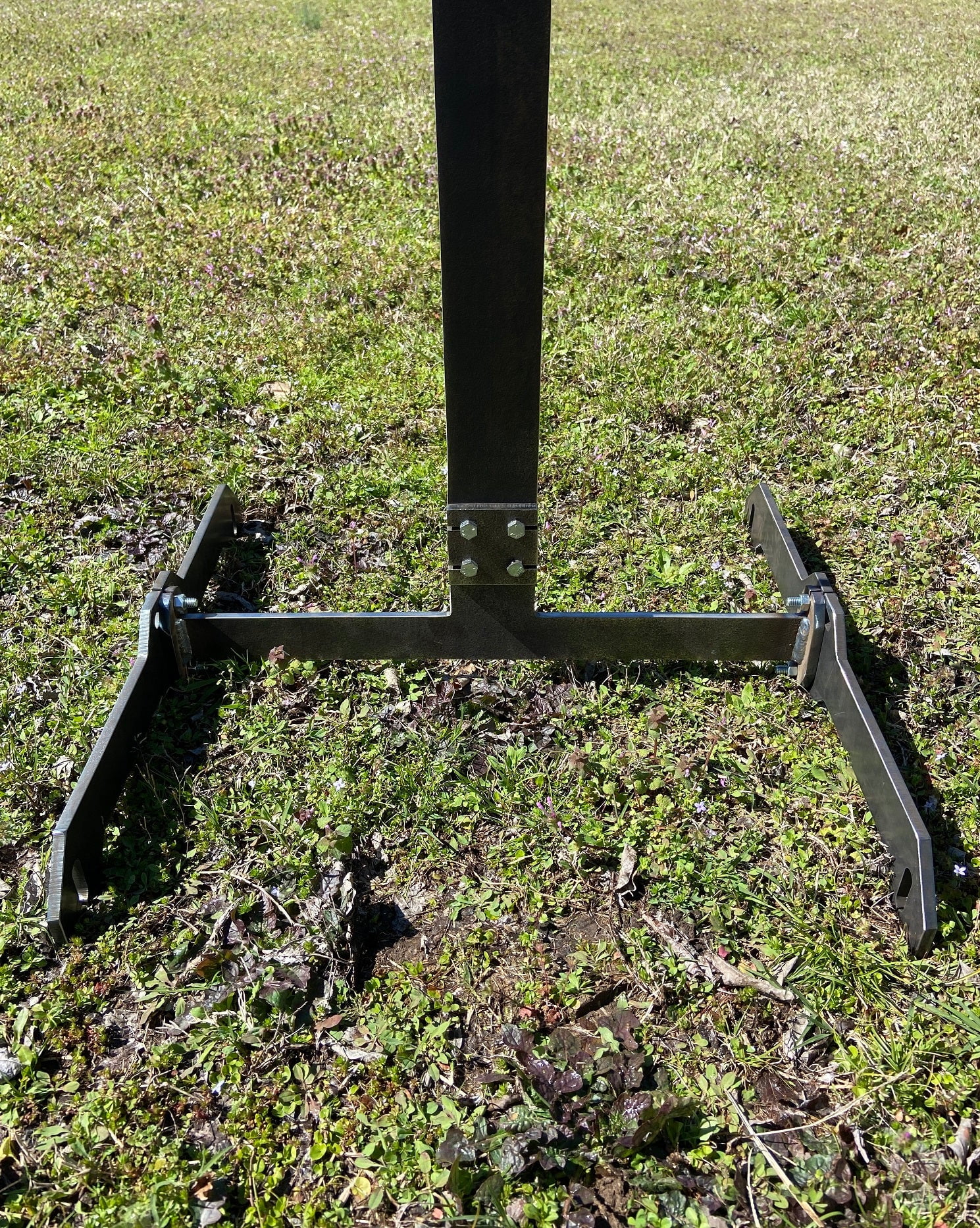 Magnum Target 6ft Tall Steel Shooting Dueling Tree Stand Range Reactive Target w/ 6"x 3/8" AR500 Paddles - DTSTD66AR500-S