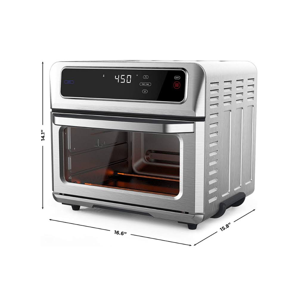 Chefmandual-function Air Fryer + Toaster Oven, Stainless Steel, 20 LITER Chefman