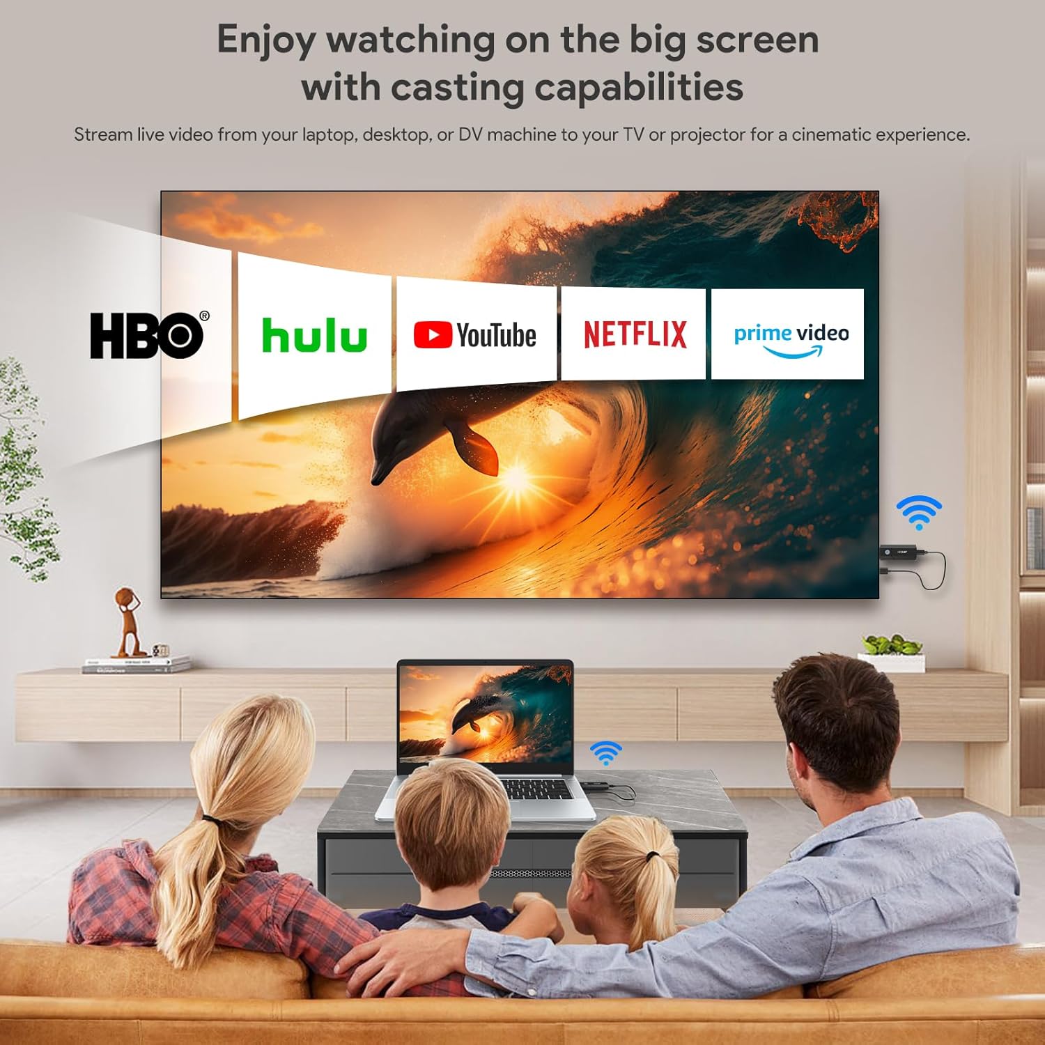 EDUP Wireless HDMI Transmitter and Receiver 4K, Plug & Play, Input & Output 4K, Portable 2.4G/5G Wireless HDMI Extender Kit for Streaming Video and Audio to Monitor from Laptop/PC/TV Box/Projector
