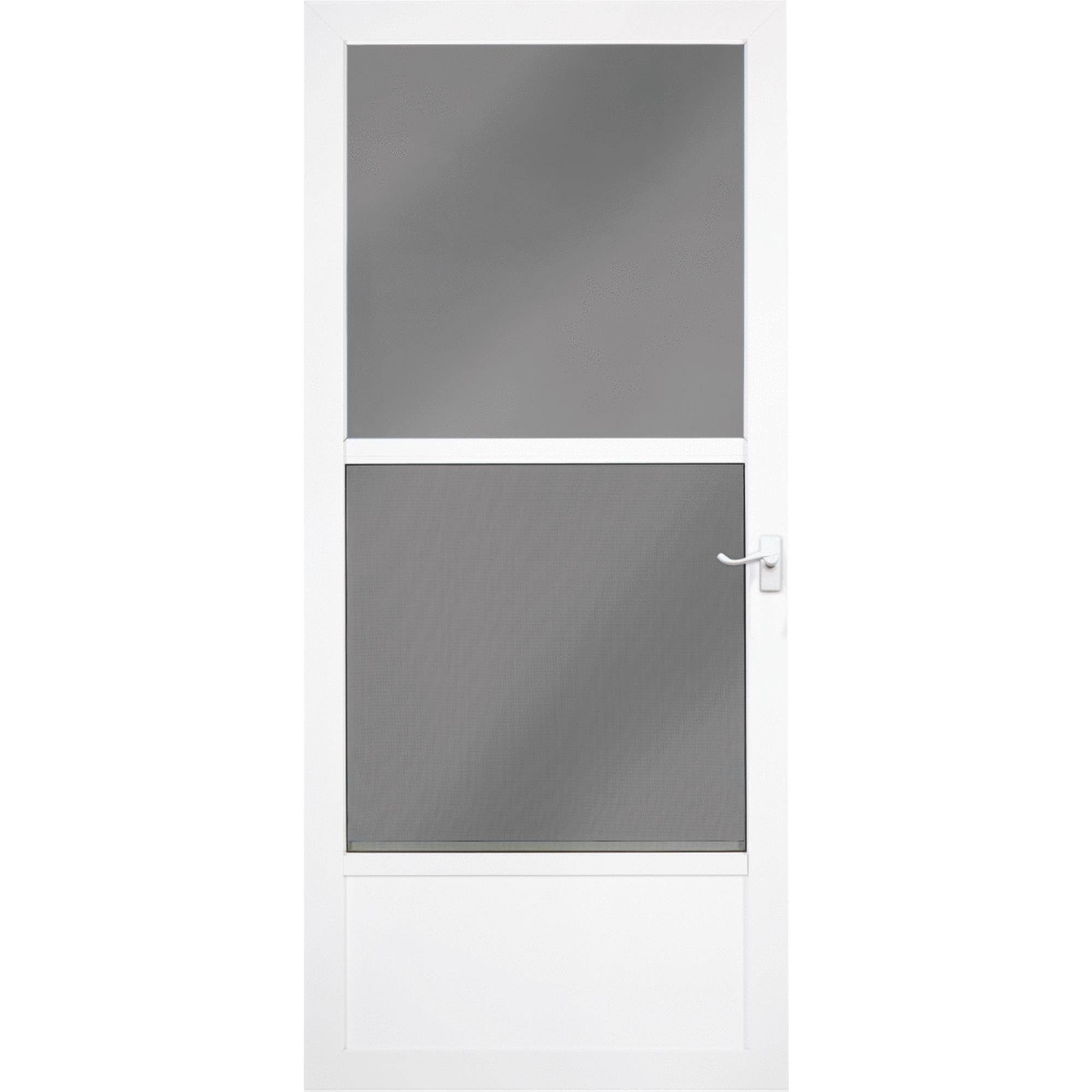 Larson Classic Metal Tech Lever Handle Aluminum Storm DOOR, 36016031