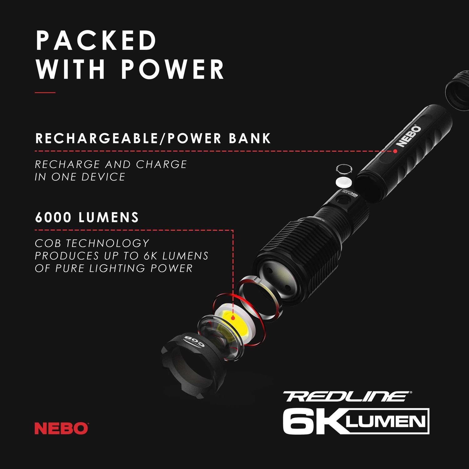 Nebo Redline 6K Flashlight
