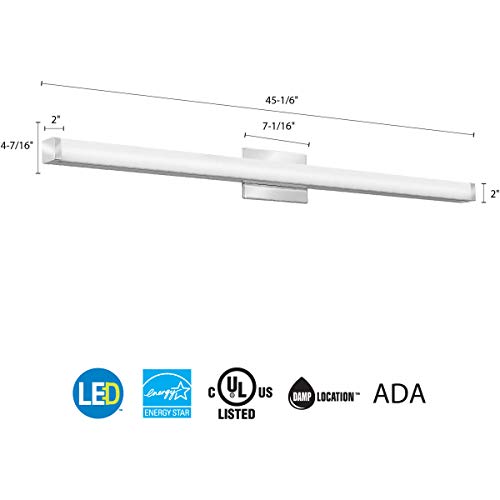 Lithonia Lighting FMVCCLS 24IN MVOLT 30K35K40K 90CRI KR M6 Vanity Fixture, Cylinder, Color Temperature Switchable
