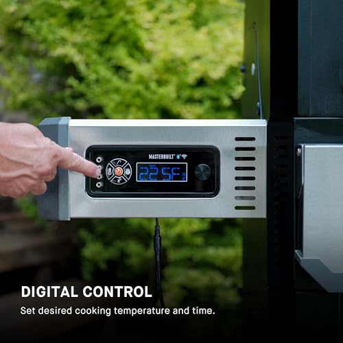 Masterbuilt? Gravity Series? 800 Digital Charcoal Grill, Griddle and Smoker with Digital Control, App Connectivity and 800 Cooking Square Inches in Black, Model MB20040221