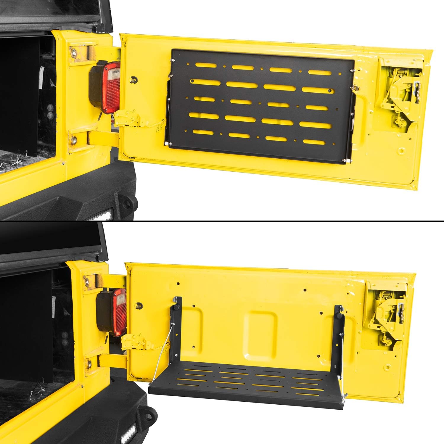 V8 GOD TJ Wrangler Tailgate Table Foldable Cargo Shelf Trunk Door Storage for Jeep Wrangler TJ 1997 1998 1999 2000 2001 2002 2003 2004 2005 2006